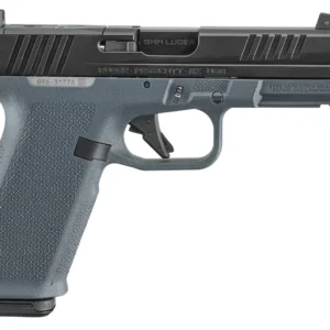 Ruger 19447 RXM 9mm Luger 17+1 4.50" Black FNC Nitride Alloy Steel Threaded Barrel & Optic Ready/Serrated Slide, Stealth Gray Polymer Frame w/Accessory Rail, Textured Grip, RMR/RMSc/DeltaPoint Pro Fo