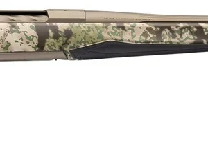Browning 036138218 X-Bolt 2 Speed 308 Win 4+1 22" Smoked Bronze Cerakote Fluted Threaded Barrel & Steel Drilled & Tapped Receiver, Kryptek Obskura Transitional Camo Adj Vari-Tech Synthetic Stock, Righ