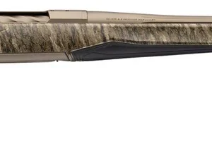 Browning 036146218 X-Bolt 2 Speed Full Size 308 Win 4+1 22" Smoked Bronze Cerakote Fluted Threaded Barrel, Smoked Bronze Cerakote Steel Drilled & Tapped Receiver, Mossy Oak Bottomland Adj Vari-Tech Sy