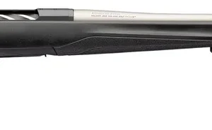 Browning 036118299 X-Bolt 2 Western Hunter Special Full Size 6.8 Western 3+1 24" Matte Stainless Threaded Barrel, Matte Stainless Steel Drilled & Tapped Receiver, Black Adj Comb Synthetic, Stock Right