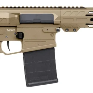 CMMG 33A030C-CT Banshee MK3 8.6 Blackout 20+1 12.50" Black Nitride Threaded Barrel, Coyote Tan Cerakote Aluminum Receiver w/Picatinny Rail, M-LOK Handguard, Black Polymer 6 Position Rip Brace, CMMG Ze