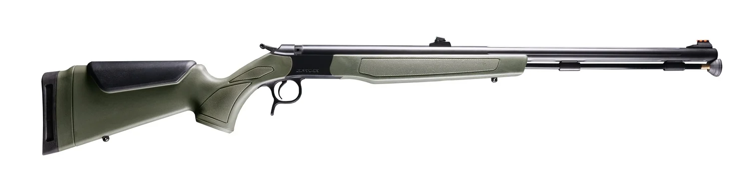 CVA PR2046NW Optima Northwest 50 Cal 26" Black Nitride Single Shot Barrel, Black Nitride Drilled & Tapped Stainless Steel Receiver, Adj Comb OD Green Synthetic Stock