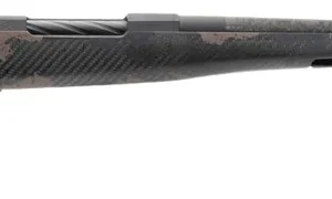 Fierce Firearms RGESC25CM18BTS Carbon Rogue 25 Creedmoor 3+1 18" Carbon Fiber Match Grade Threaded Barrel, Black Cerakote Stainless Steel Drilled & Tapped Receiver, Trophy Camo LR Negative Comb Carbon