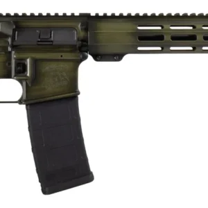 Shark Coast Tactical 300-044-1000-14 Distressed 5.56 NATO 30+1 16" Black Melonite Threaded Barrel, Green Distressed Cerakote Aluminum Receiver w/Picatinny Rail, M-LOK Handguard, Magpul MOE SL Black Po