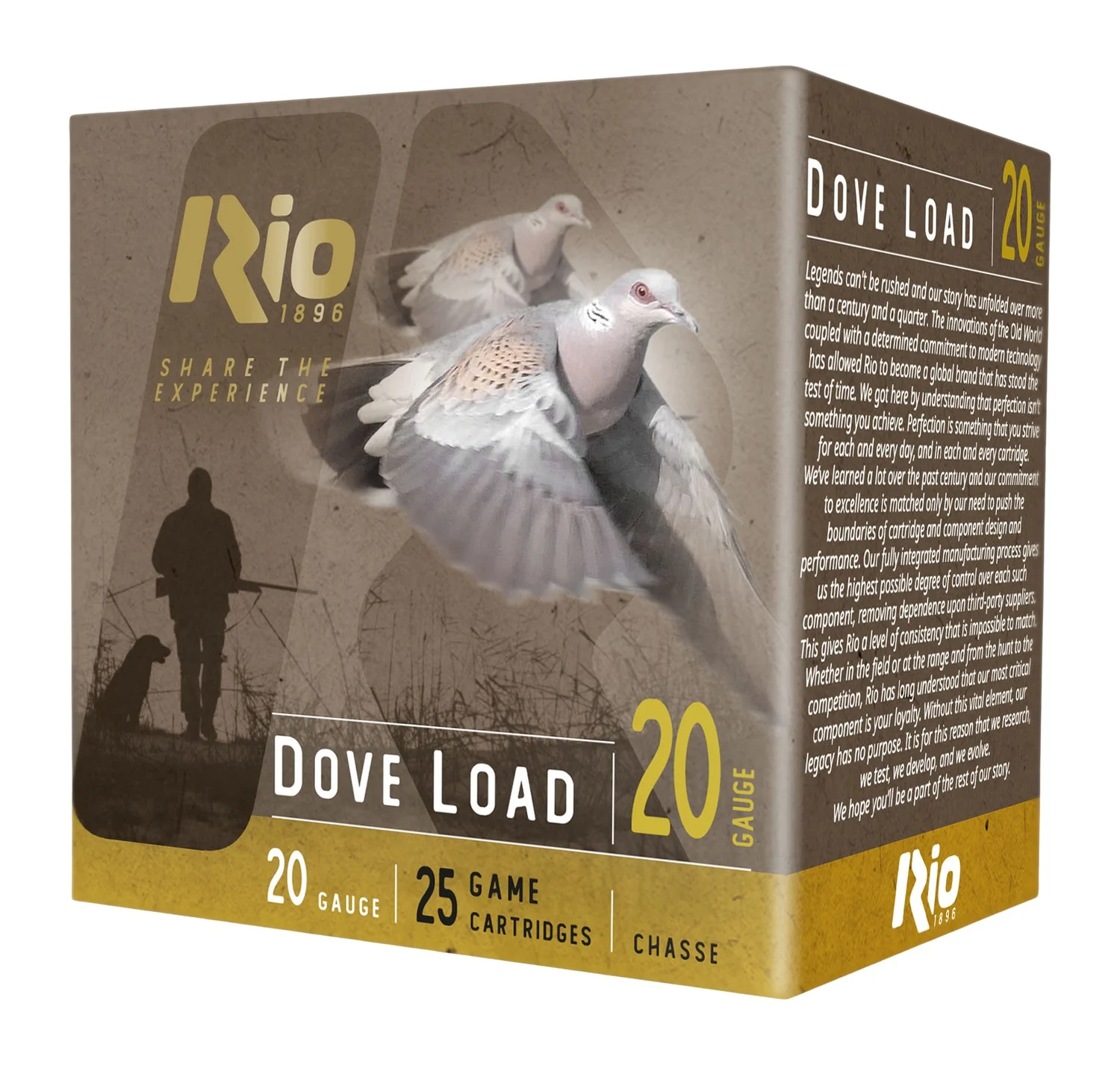 RIO RDL208 DOVE LOAD 20G 2-3/4 8 25/10