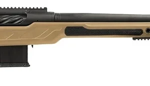 Cadex Inc CDXBMGQUA5029HI20I1J5N BMG Quake  50 BMG 3+1 29" Black DLC Match Grade Threaded Barrel, Black DLC Receiver w/Picatinny Rail, Adj Cheek Piece & LOP Hybrid Tan Polymer Stock