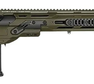 Cadex Inc CDX50DUAL5029BR40I2J5N CDX-50 Tremor 50 BMG 5+1 29" Black DLC Match Grade Threaded Barrel, Black DLC Aluminum Receiver w/Picatinny Rail, Adjustable Folding OD Green Stock, Black Polymer Grip