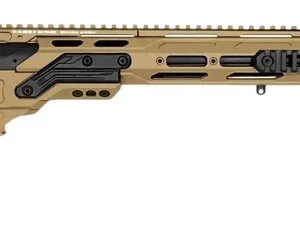 Cadex Inc CDX33LITE33827BR30I2D3 CDX-33 Lite 338 Lapua Mag 5+1 27" Black DLC Fluted Threaded Barrel, Hybrid Tan Cerakote Receiver w/Picatinny Rail, M-LOK Handguard, Adjustable Folding Hybrid Tan Butts