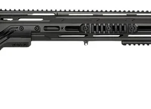 Cadex Inc CDX40DUAL37532BR40I2L4 CDX-40 SHDW 375 EnABELR 7+1 32" Black DLC Match Grade Threaded Barrel, Black DLC Aluminum Receiver w/Picatinny Rail, Adjustable Folding Black Buttstock, Black Polymer