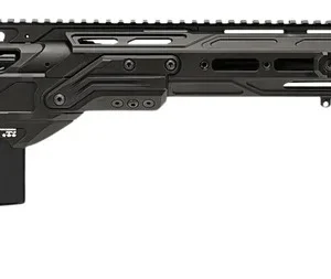Cadex Inc CDXMCKRKN33827BR30I2D3 CDX-MC Kraken 338 Lapua Mag 5+1 27" Black DLC Match Grade Threaded Barrel, Black DLC Receiver w/Picatinny Rail, M-LOK Handguard, Black Adjustable Folding Buttstock, Bl