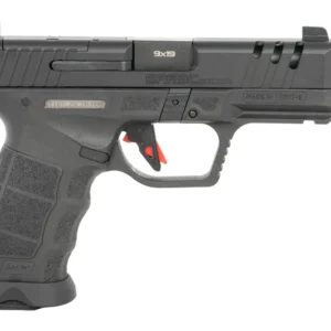 Sarsilmaz SAR9CSOCOMBL10 SAR9 SOCOM Compact 9mm Luger 10+1 4.70" Black Threaded Barrel, Black Steel Optic Cut/Serrated Slide, Black Polymer Frame w/Picatinny Rail, Interchangeable Backstrap Grip, RMSc
