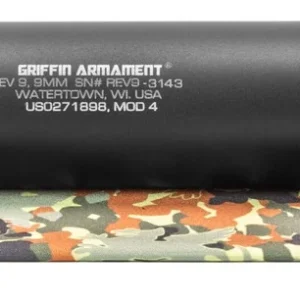 Griffin Armament GAREV9M4-W Revolution 9mm 1.375" Black Aluminum/Stainless Steel