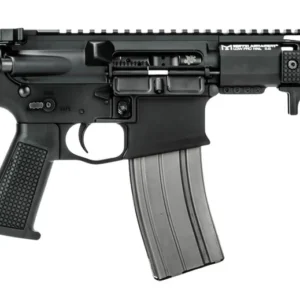Griffin Armament MK2PSD30095P-W MK2 PSD 300 Blackout 9.50" Threaded Barrel, Black Anodized Aluminum Receiver w/Picatinny Rail, M-LOK Handguard, Black Polymer SBA3 Brace, Black A3 Grip, Ambidextrous