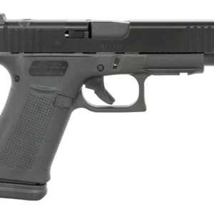 Glock PA4850203FRMOS G48 MOS Slim Compact 9mm Luger 15+1 4.17" Black GMB Barrel, Black nDLC Optic Ready/Serrated Steel Slide, Black Polymer Frame w/Beavertail & Front Rail, Black Textured Polymer Grip