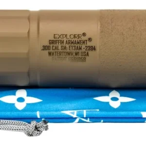 Griffin Armament GAET3FDEAM-W Explorr 300 Blackout Flat Dark Earth Stainless Steel/Nickel 5/8"x24