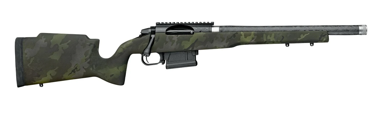 Proof Research 151624 Elevation MTR 2.0 7mm BC 3+1 16.50" Carbon Fiber Match Grade Threaded Barrel, Black Receiver w/Picatinny Rail, Midnight Camo Proof Fixed Carbon Fiber Stock, Right Hand