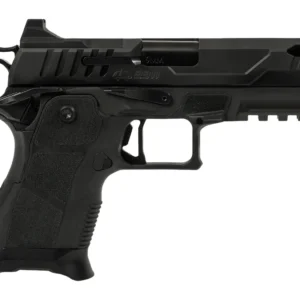 Oa Defense  2311 Pro Compact Frame 9mm Luger 15+1 4.25" DLC Black Steel Optic Ready/Serrated Slide, Black Aluminum Frame w/Picatinny Rail, Black Polymer Grip, Ambidextrous