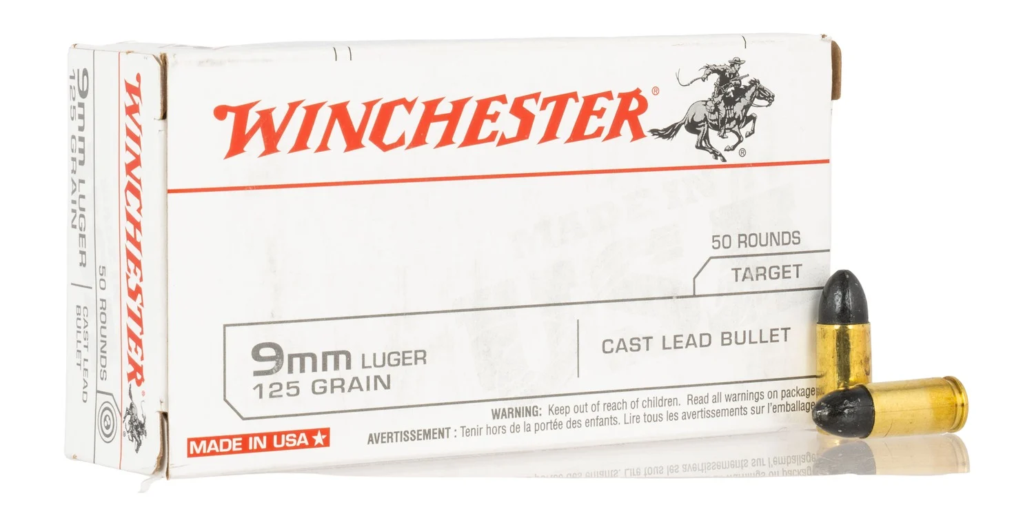 WIN USA9MM125 9MM 125 US TRGT 50/10