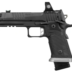 Sig Sauer  P211 GTO w/Optic 9mm Luger 23+1 4.40" Bull Barrel, Black Nitron Stainless Steel Serrated w/Optic Slide & Frame w/Beavertail & Picatinny Rail, Black G10 Grip, Sig ROMEO3 PRO Red Dot, Ambidex