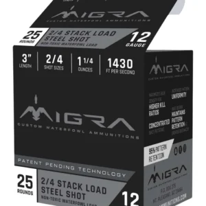 MIGRA M12AS24 12G 3" 2-4SHT 1.25 25/10