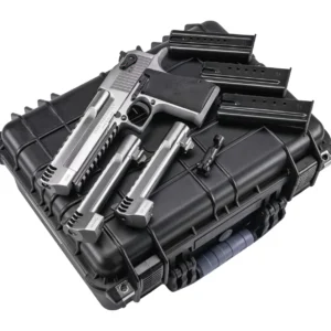 Magnum Research DEXIX6SRMB Desert Eagle Mark XIX Component System Full Size 9+1 357 Mag/8+1 44 Mag/7+1 50 AE 6"  Integral Muzzle Brake/Picatinny Rail Stainless Steel Barrel, Serrated Slide, Frame w/Be
