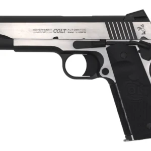 Colt Mfg O1070CEOR Combat Elite Government Full Size 45 ACP 8+1 5" Stainless National Match Barrel Two-Tone Elite Stainless Steel Optic Ready/Serrated Slide & Frame w/Beavertail, Ambidextrous