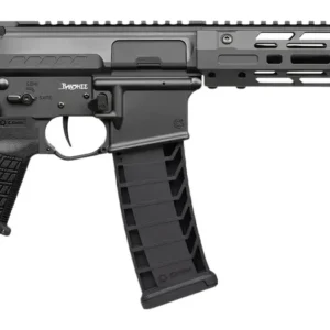 CMMG 94A68CD-TNG Zeroed Banshee Mk4 9mm Luger 33+1 6.50" Black Nitride Threaded Barrel, Tungsten Cerakote Aluminum Receiver w/Picatinny Rail, M-LOK Handguard, Black Polymer CMMG RipBrace, CMMG Zeroed