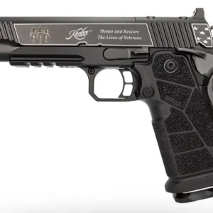 Kimber Mfg, Inc 3700895 DS Warrior Boot Campaign 9mm Luger 20+1 5" Matte Stainless Deep Crown Barrel, KimPro Black Engraved/Optic Cut/Serrated Slide, Black Stainless Steel Frame w/Beavertail & Picatin