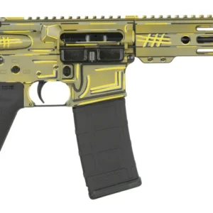 Shark Coast Tactical SCC07039BAZJ-P Anime-15 Bazooka Joe 5.56 NATO 30+1 10.50" Black Nitride Threaded Barrel, Aluminum Receiver w/Picatinny Rail, M-LOK Handguard, Polymer SB Tactical SBA3 Brace, Polym