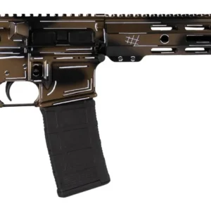 Shark Coast Tactical SCC101969ABRZ Anime-15  5.56 NATO 30+1 16" Black Nitride Threaded Barrel, Bronze Cerakote Aluminum Receiver w/Picatinny Rail, M-LOK Handguard, Magpul Collapsible Black Polymer Sto