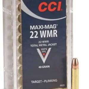 CCI 22 WMR  MAXI MAG 40GR TMJ         * 50 RD/BX 40 BX/CS