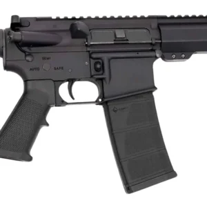 Andro Corp Industries 30010HB ACI-15 Halo 300 Blackout 30+1 10" Black Nitride Threaded Barrel, Black Anodized Aluminum Receiver w/Picatinny Rail, M-LOK Handguard, Black Polymer SBA3 Pistol Brace, A2 G
