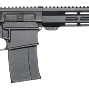 Andro Corp Industries 30816DBFORGED ACI-10 Divergent 308 Win 20+1 16" Black Nitride Threaded Barrel, Black Cerakote Aluminum Receiver w/Picatinny Rail, M-LOK Handguard, M4 Black Polymer Stock, A2 Grip