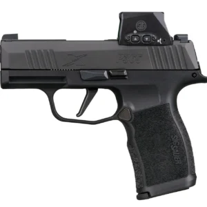 Sig Sauer 365X9BXR3RXSL10 P365X w/Optic Micro-Compact 9mm Luger 10+1 3.10" Black Barrel, Black Nitron Stainless Steel Serrated w/Sig ROMEO-X SIG-LOC Reflex Sight, Black Stainless Steel Frame w/Accesso