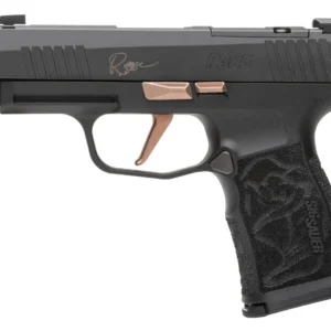 Sig Sauer 365XL9ROSE P365XL Rose Kit Micro-Compact 9mm Luger 12+1 3.10" Black Nitron Stainless Steel Integrated Compensator/Optic Ready/Serrated Slide, Black w/Rose Gold Accents Frame w/Accessory Rail