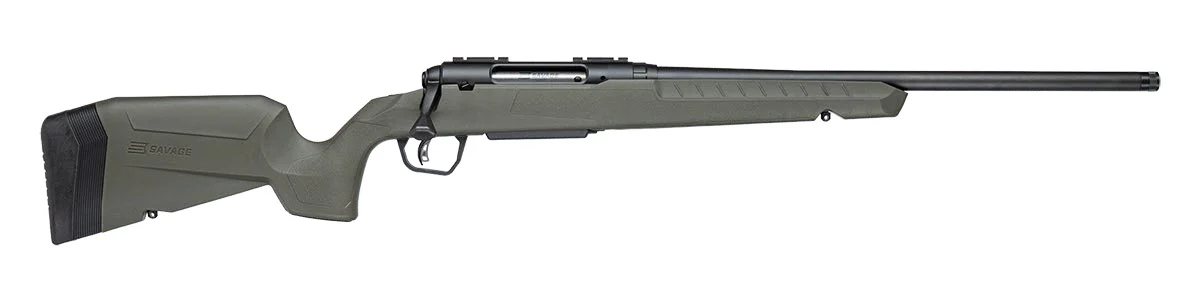 Savage Arms 33113 Axis 2 22-250 Rem 4+1 20" Matte Black Carbon Steel Threaded Barrel, Drilled & Tapped Receiver, OD Green Fixed w/Pistol Grip Synthetic Stock, Right Hand