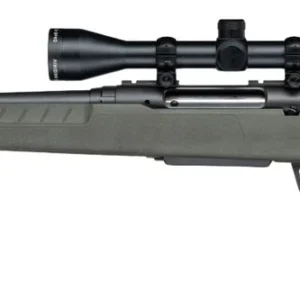 Savage Arms 33192 Axis 2 XP 25-06 Rem 4+1 20" Matte Black Carbon Steel Threaded Barrel & Drilled & Tapped Receiver, OD Green Synthetic Fixed w/Pistol Grip Stock, 3-9x40mm Duplex Scope, Left Hand