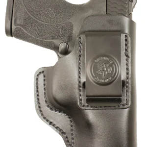 DeSantis Gunhide 031BA5EZ0 Insider  IWB Black Leather Belt Clip Fits S&W M&P 45/Shield M2.0 9/40 Right Hand
