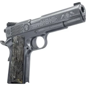 Dickinson LLC DKSN45MPRP Adam 1911 Mesopatamia Full Size 45 ACP 8+1 5" Stainless Steel Barrel, Serration B Slide, Steel Frame w/Beavertail