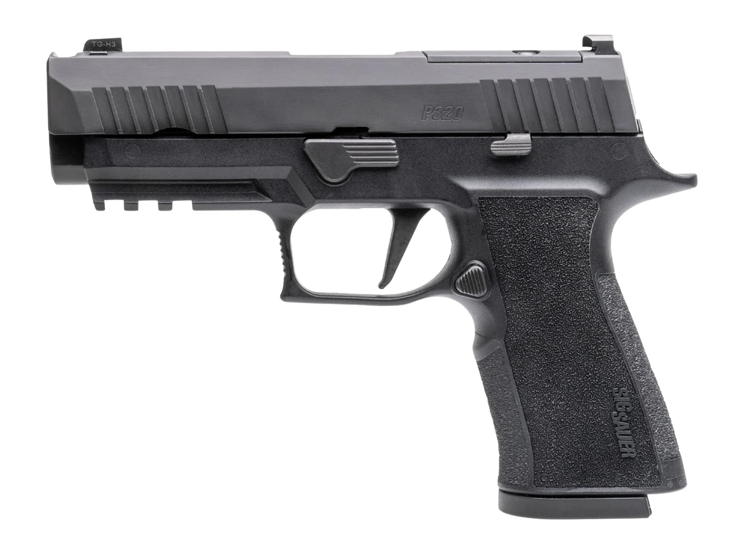 Sig Sauer 320XCA10COMP10 P320 XTen Carry Comp 10mm Auto 10+1 3.80" Black Nitron Optic Ready/Single Port Integrated Expansion Slide, Black Stainless Steel Frame w/Picatinny Rail, XSeries Carry Length M
