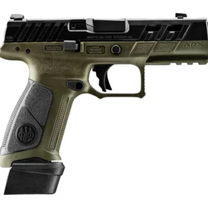 Beretta USA JAXA1F915PTODG APX A1 Full Size Frame 9mm Luger 15+1 4.25" Ported Barrel, OD Green Steel Optic Ready/Ported/Serrated Slide, Polymer Frame w/Picatinny Rail, Textured Grip, Ambidextrous