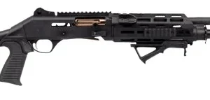 Panzer Arms PAM4NCSBBTMFSS M4 Pro AI 12 Gauge Semi-Auto 3" 5+1 18.50" Black Ported Barrel, Black Aluminum Receiver w/Picatinny Rail, Skeleton Stock