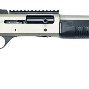 Panzer Arms PAM4MTSSS M4 12 Gauge Semi-Auto 3" 5+1 18.50" Nickel Barrel, Nickel Aluminum Receiver w/Picatinny Rail, Black Fixed Synthetic Stock, Black Polymer Grip