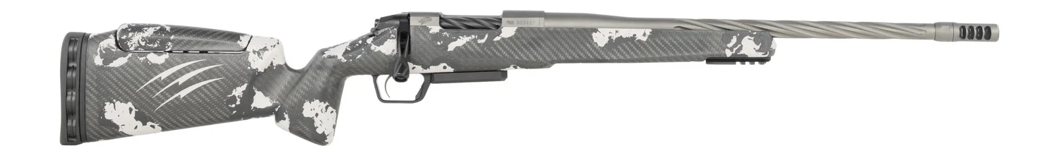 Fierce Firearms RIVSSX25CM22GP Twisted Rival XP 2.0 25 Creedmoor 3+1 22" Glacier Cerakote Spiral Fluted Threaded Barrel, Stainless Steel Drilled & Tapped Receiver, Arca Rail Forend, Phantom Camo Push