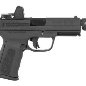 FMK FMKG39BBSTR G3 Strike Compact Frame 9mm Luger 17+1 4.50" Threaded Barrel, Serrated w/Optic Slide, Black Polymer Frame w/Accessory Rail, SI Seeker Red Dot