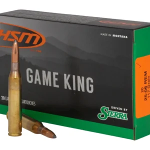 HSM 25069N Game King  25-06 Rem 117 gr Sierra GameKing Spitzer Boat Tail 20 Per Box/ 20 Case