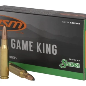 HSM 7MM087N Game King  7mm-08 Rem 140 gr Sierra GameKing Spitzer Boat Tail 20 Per Box/ 25 Case