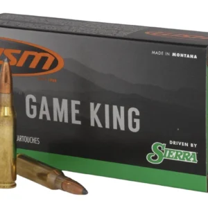 HSM 7MM089N Game King  7mm-08 Rem 160 gr Sierra GameKing Spitzer Boat Tail 20 Per Box/ 25 Case
