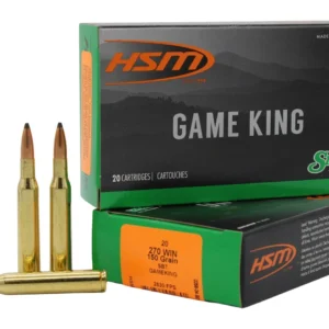 HSM 27013N Game King  270 Win 150 gr Sierra GameKing Spitzer Boat Tail 20 Per Box/ 20 Case