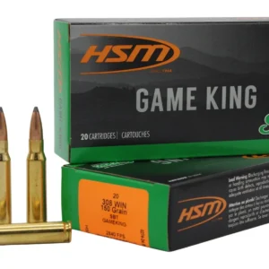 HSM 30841N Game King  308 Win 150 gr Sierra GameKing Spitzer Boat Tail 20 Per Box/ 25 Case